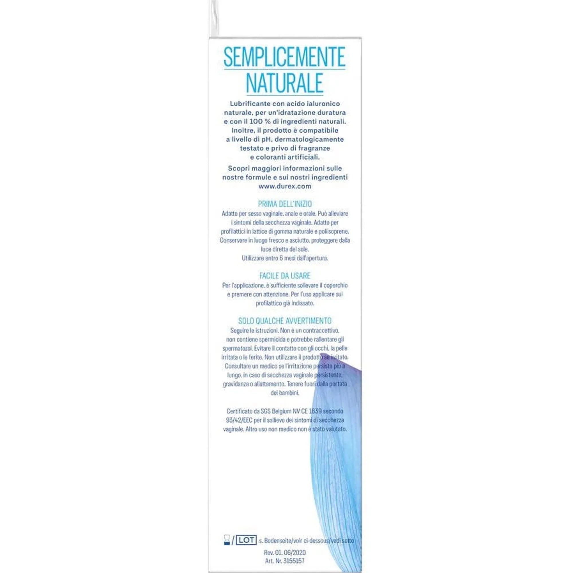 Durex Naturals Gel Extra 100ml