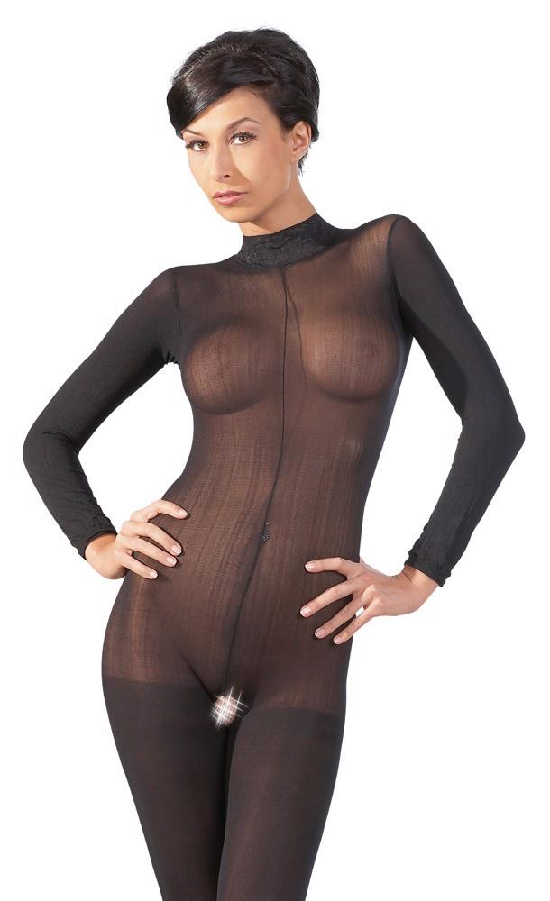 Catsuit en dentelle avec col S/M