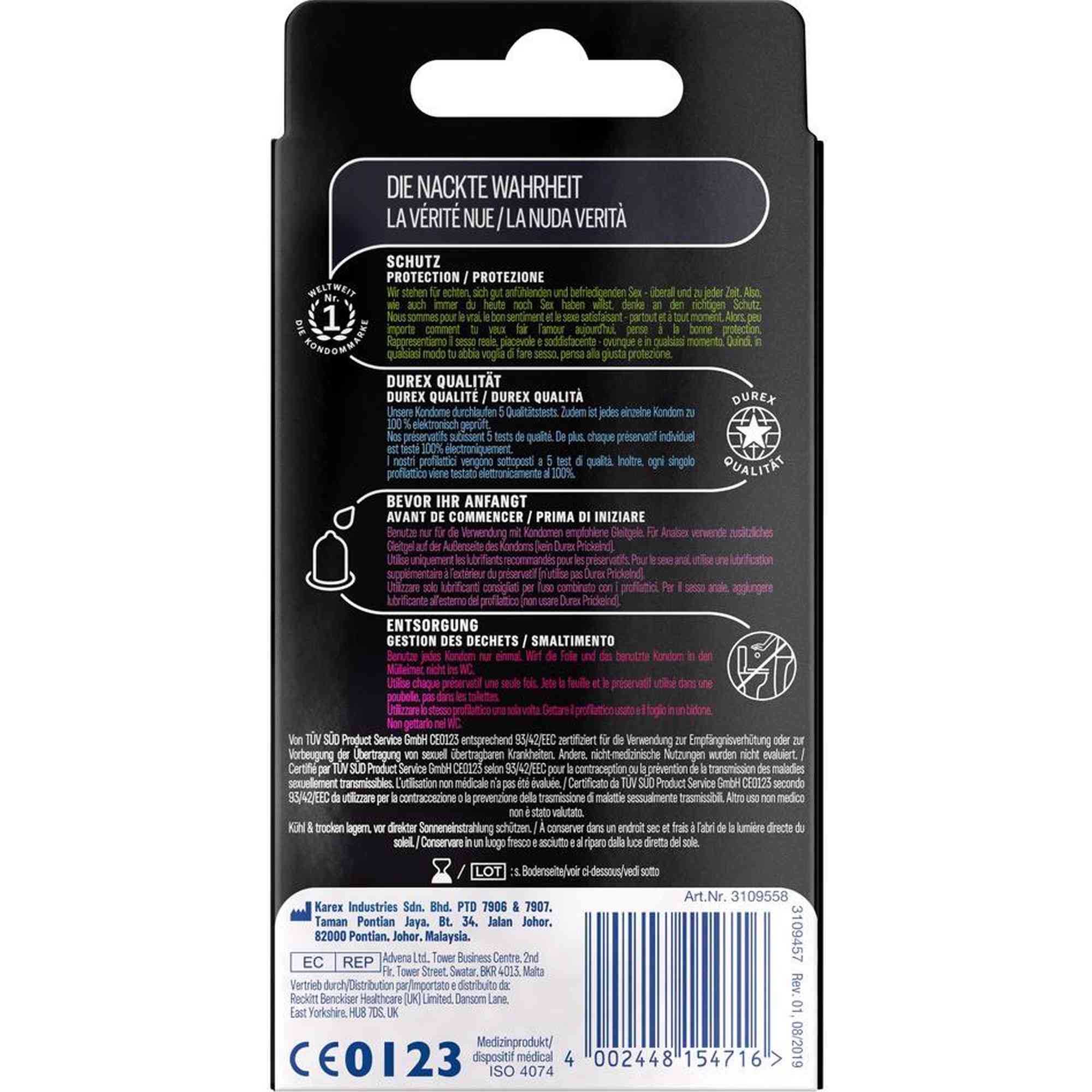 Durex Perfect Glide pack of 10