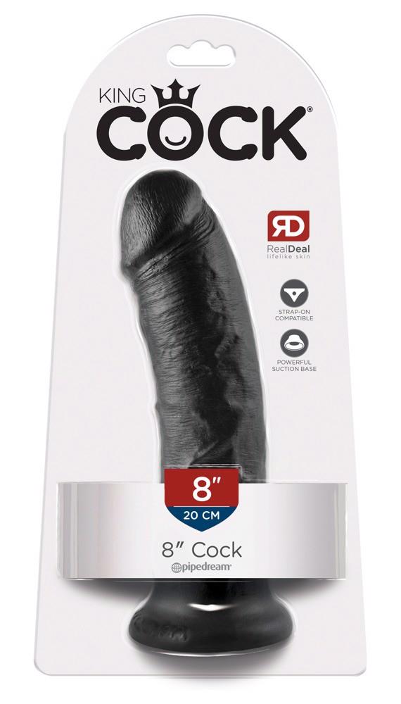 King Cock 8 pouces noir