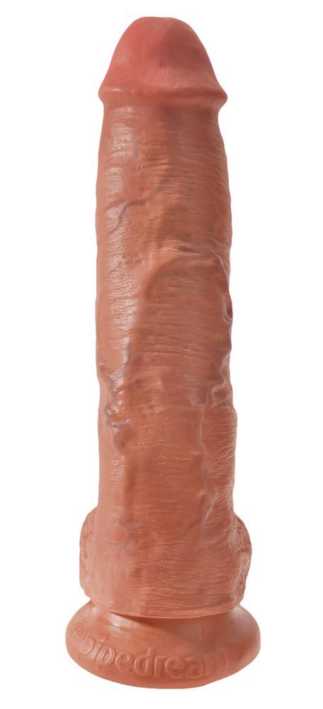 King Cock 10 pouces Boules Fauve