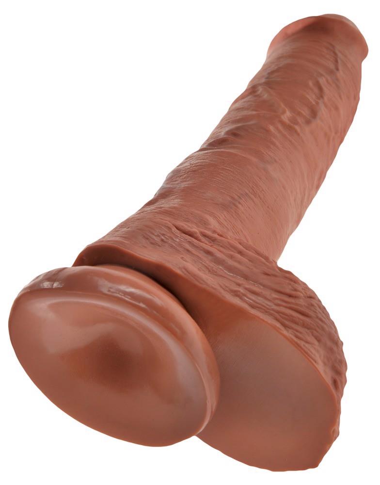 King Cock 10 pouces Boules Fauve