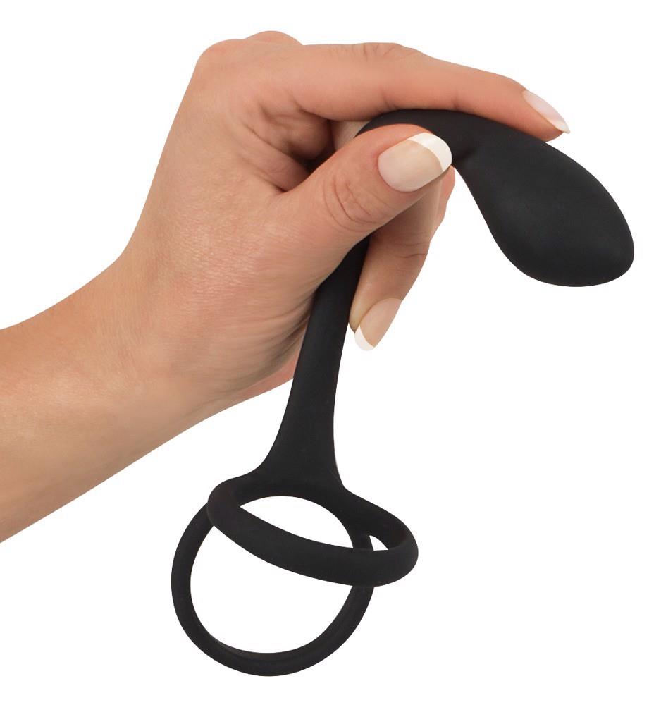 Anneau pénien et testiculaire en velours noir