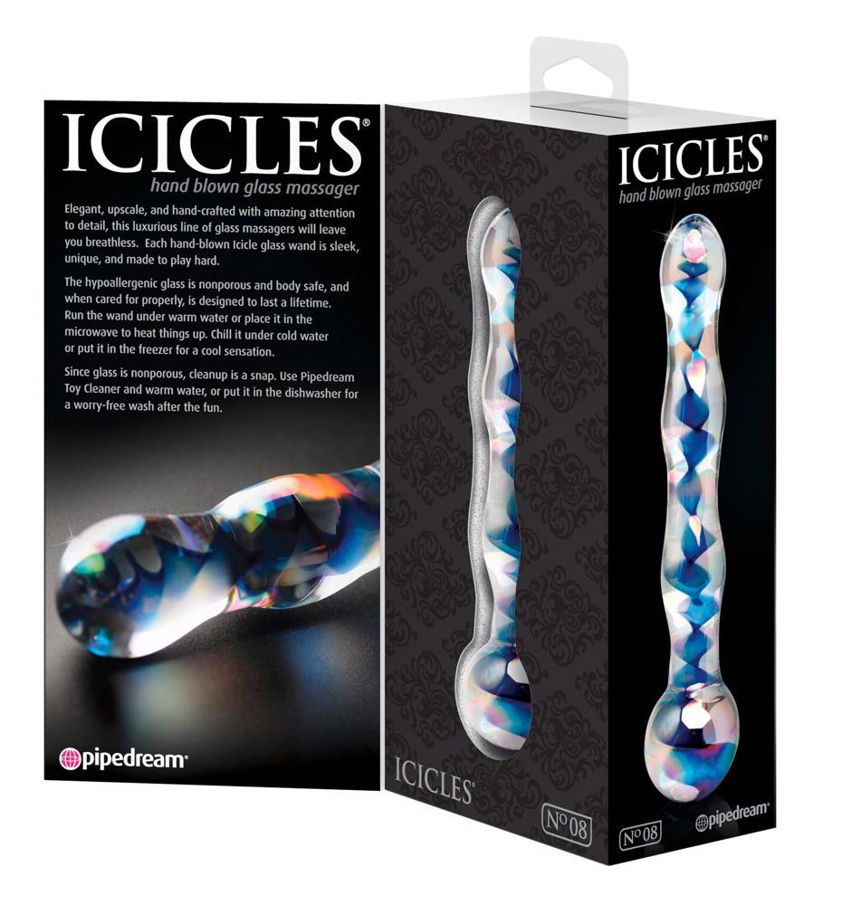 Glaçons Nº 8 Transparent/Bleu