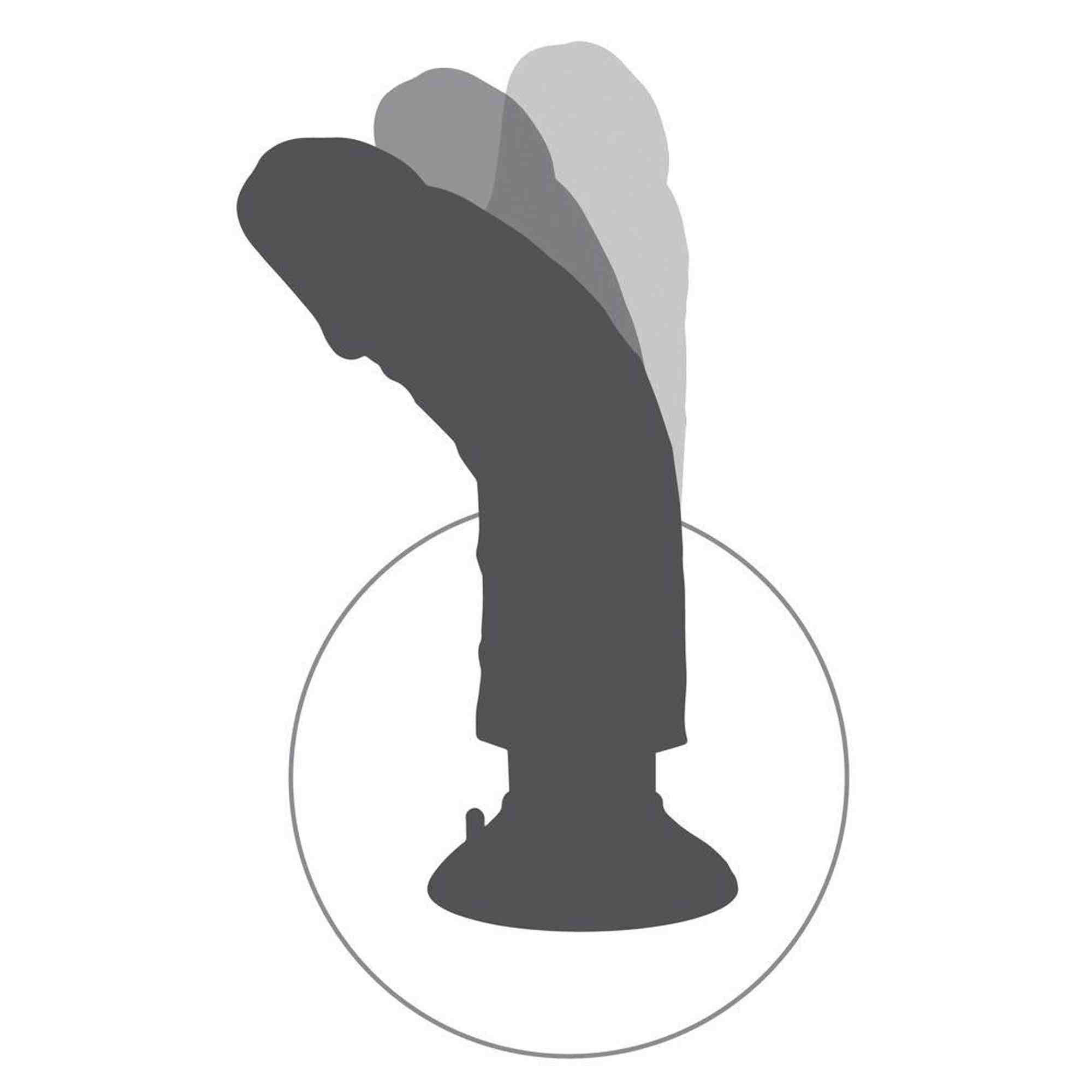KC 8" Vibrating Cock with Ball