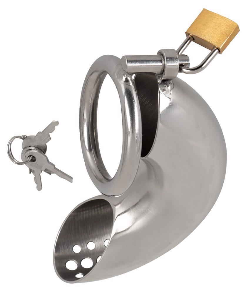 Curved penis cage
