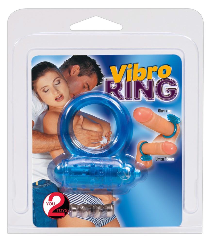 Vibrating cock ring blue