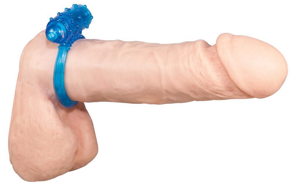 Vibrating cock ring blue