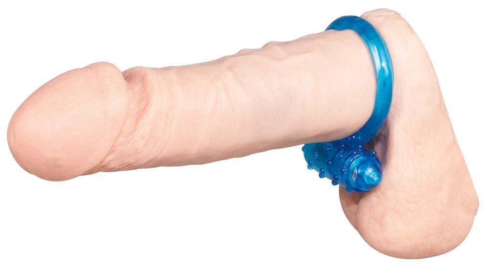 Vibrating cock ring blue
