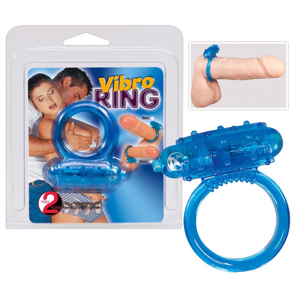 Vibrating cock ring blue