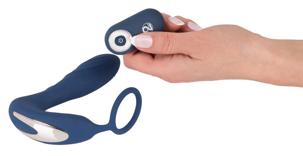 Vibrating Prostate Plug with Cock Ring