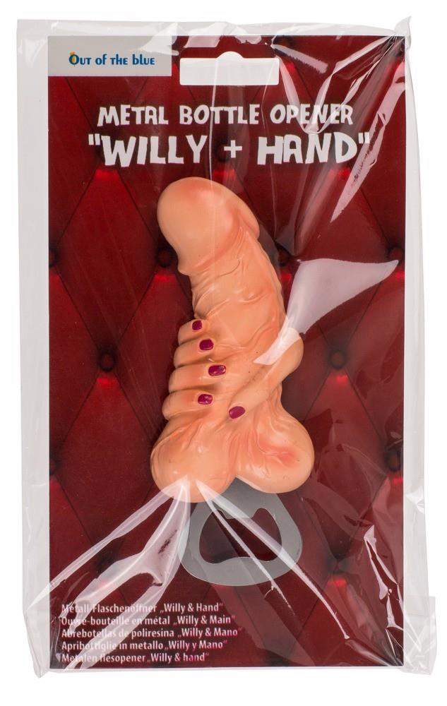 Metalowy Otwieracz - Penis i Ręka