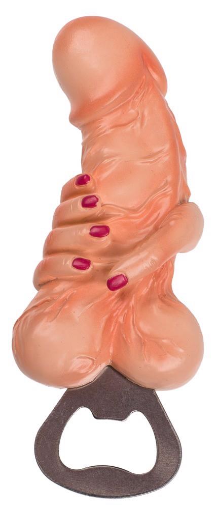 Metal Bottle Opener - Penis and Hand