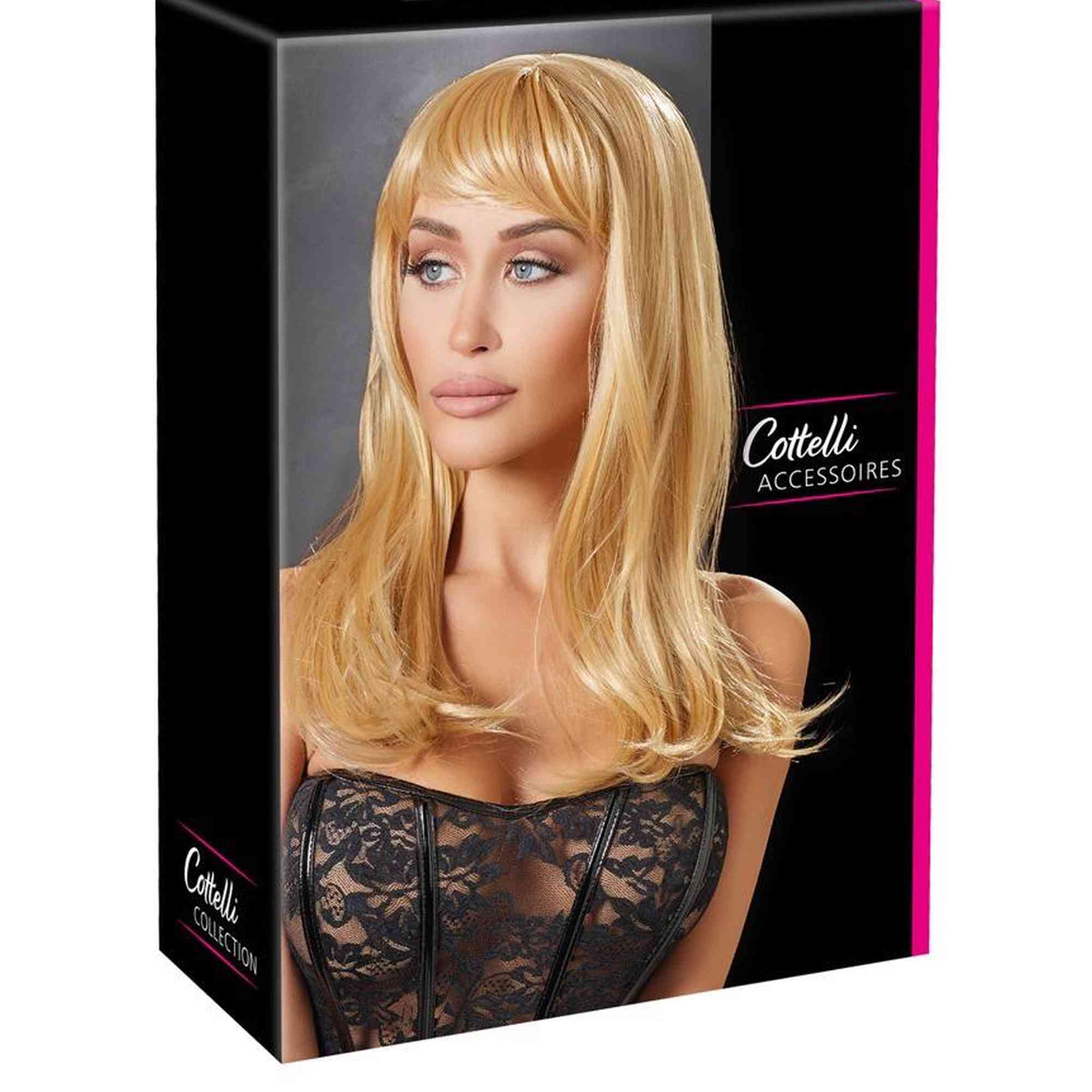 Perruque longue blonde
