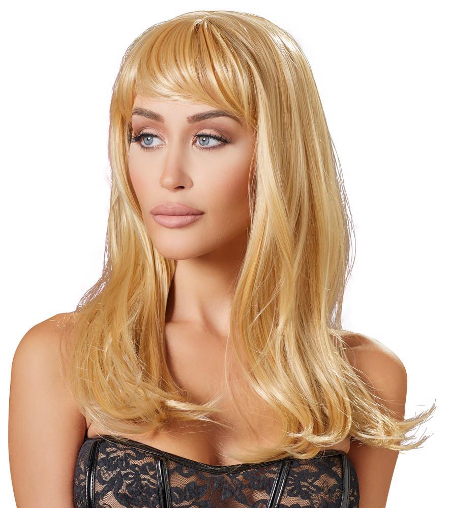 Perruque longue blonde