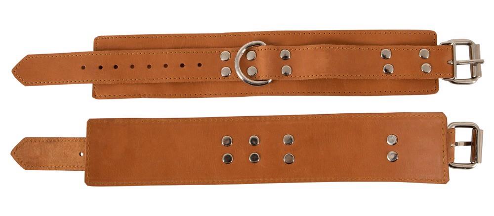 Manchette en cuir naturel
