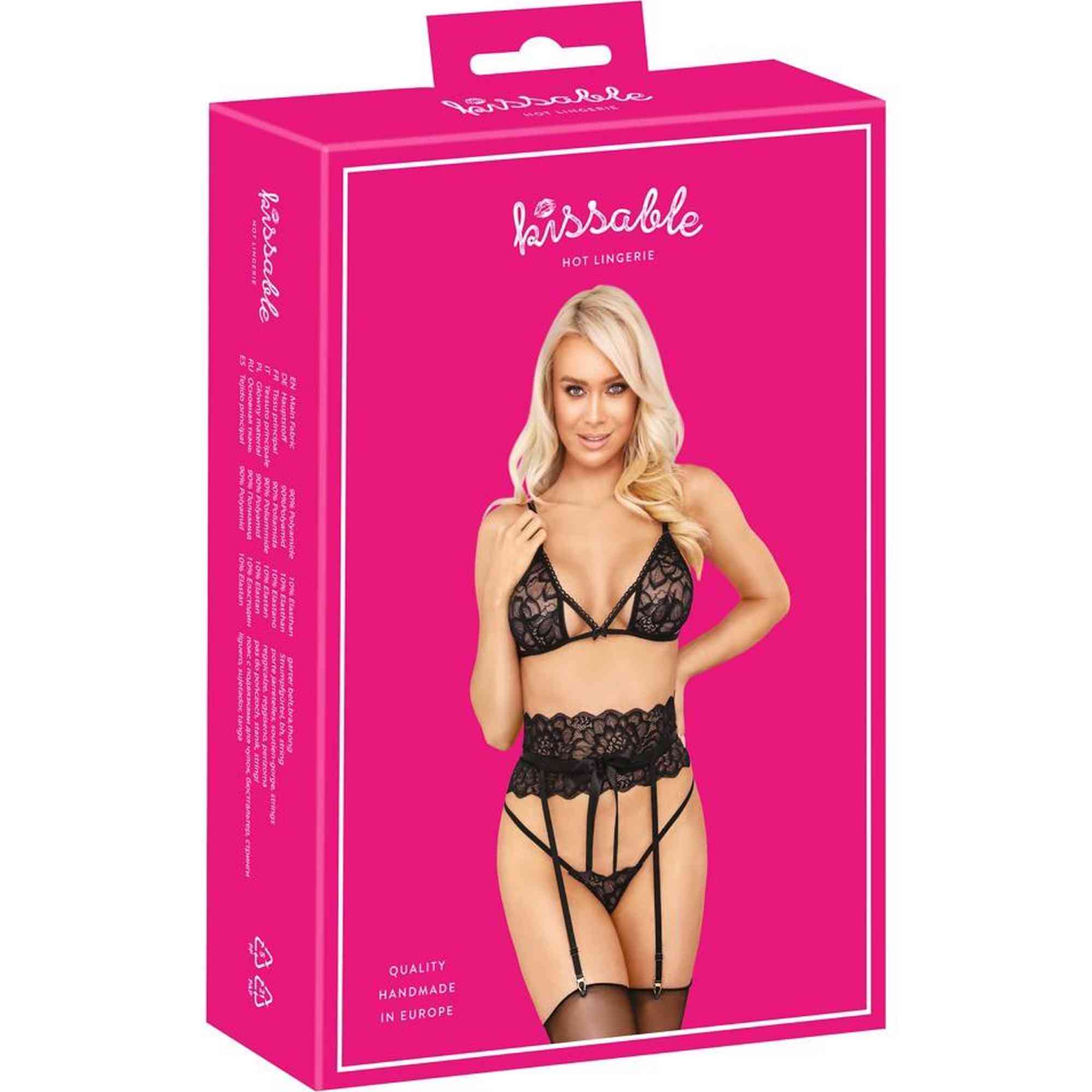 Suspender Set black L/XL
