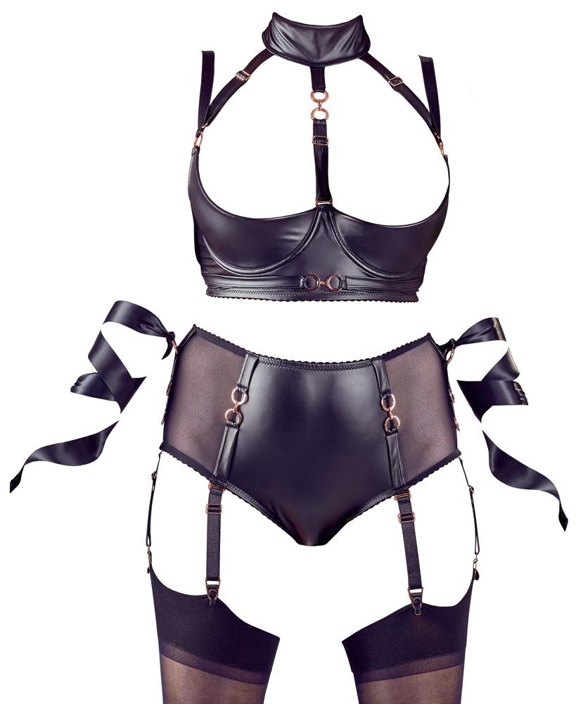 Ensemble bondage avec soutien-gorge intégré 85D/L
