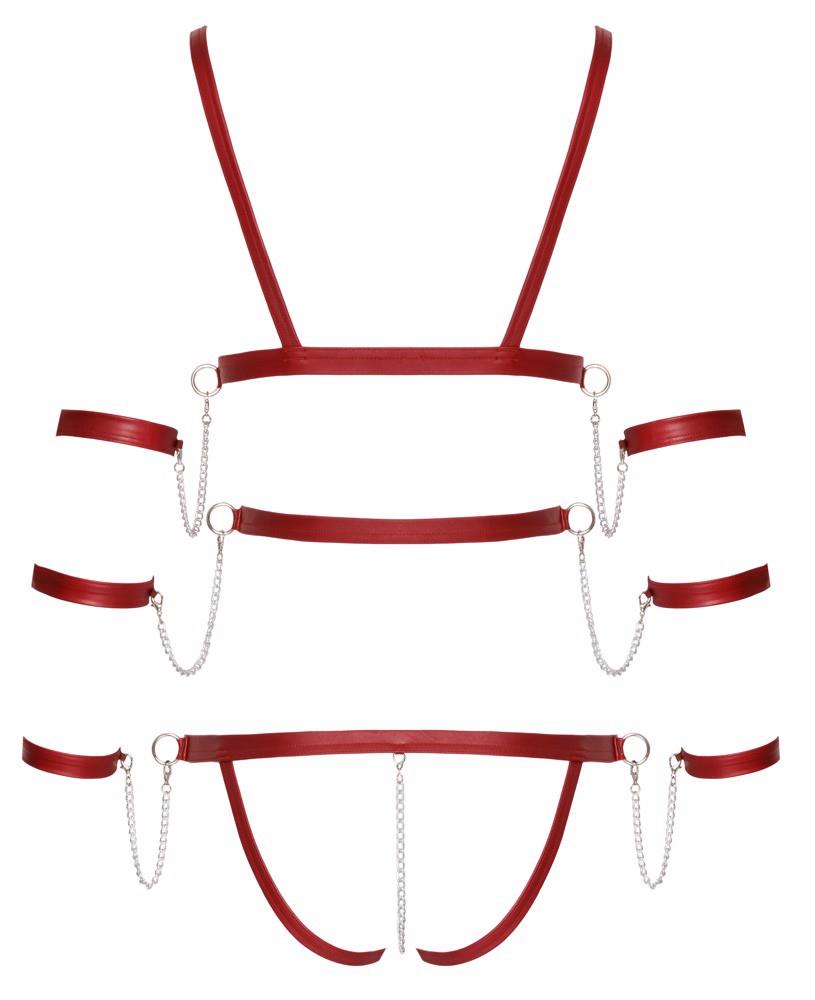 Bad Kitty Strap Body red 2XL