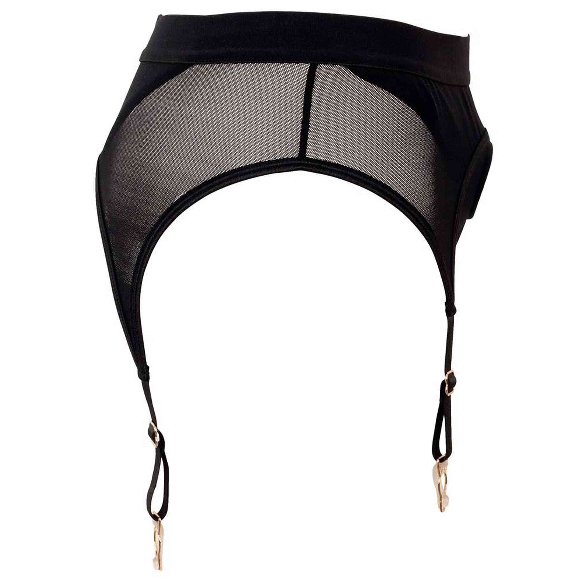 Strap-on thong with suspenders