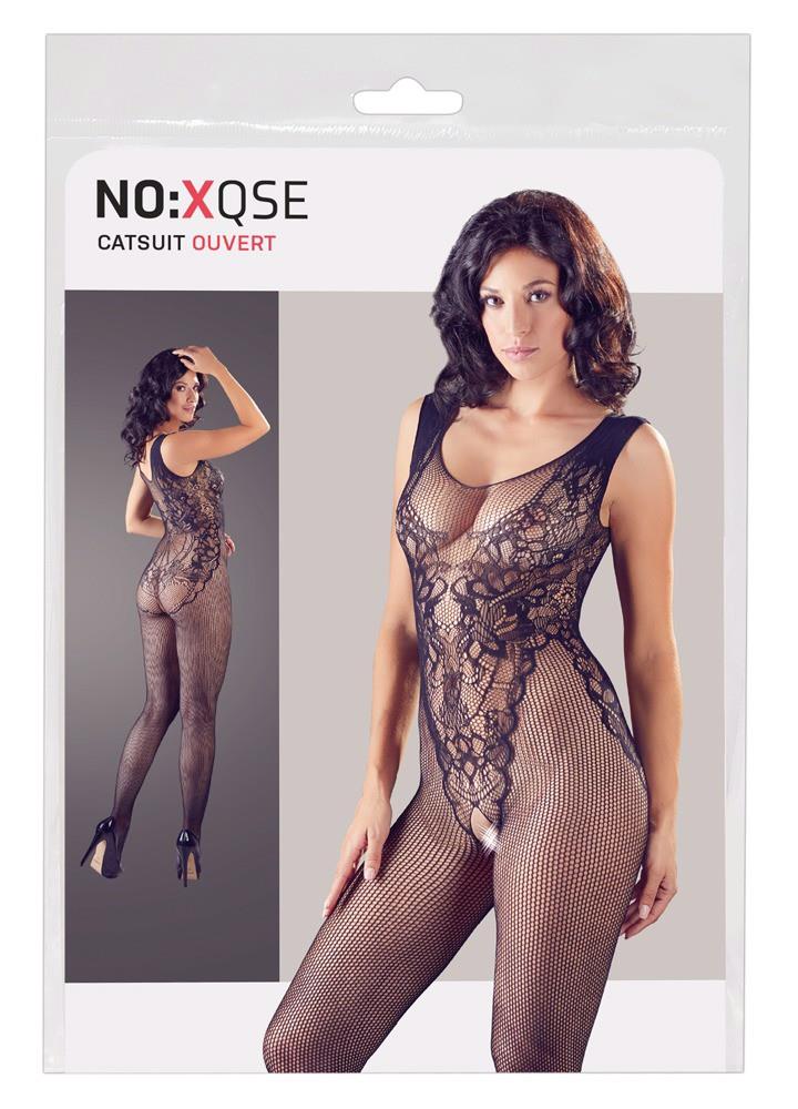 Combinaison catsuit entrejambe ouvert S-L