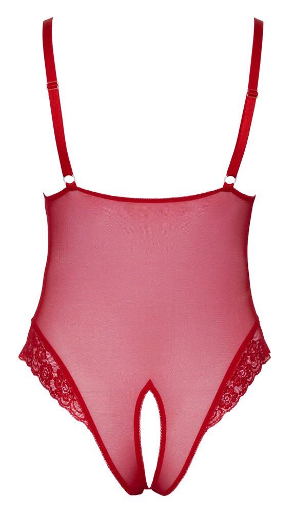 Body entrejambe ouvert rouge 3XL