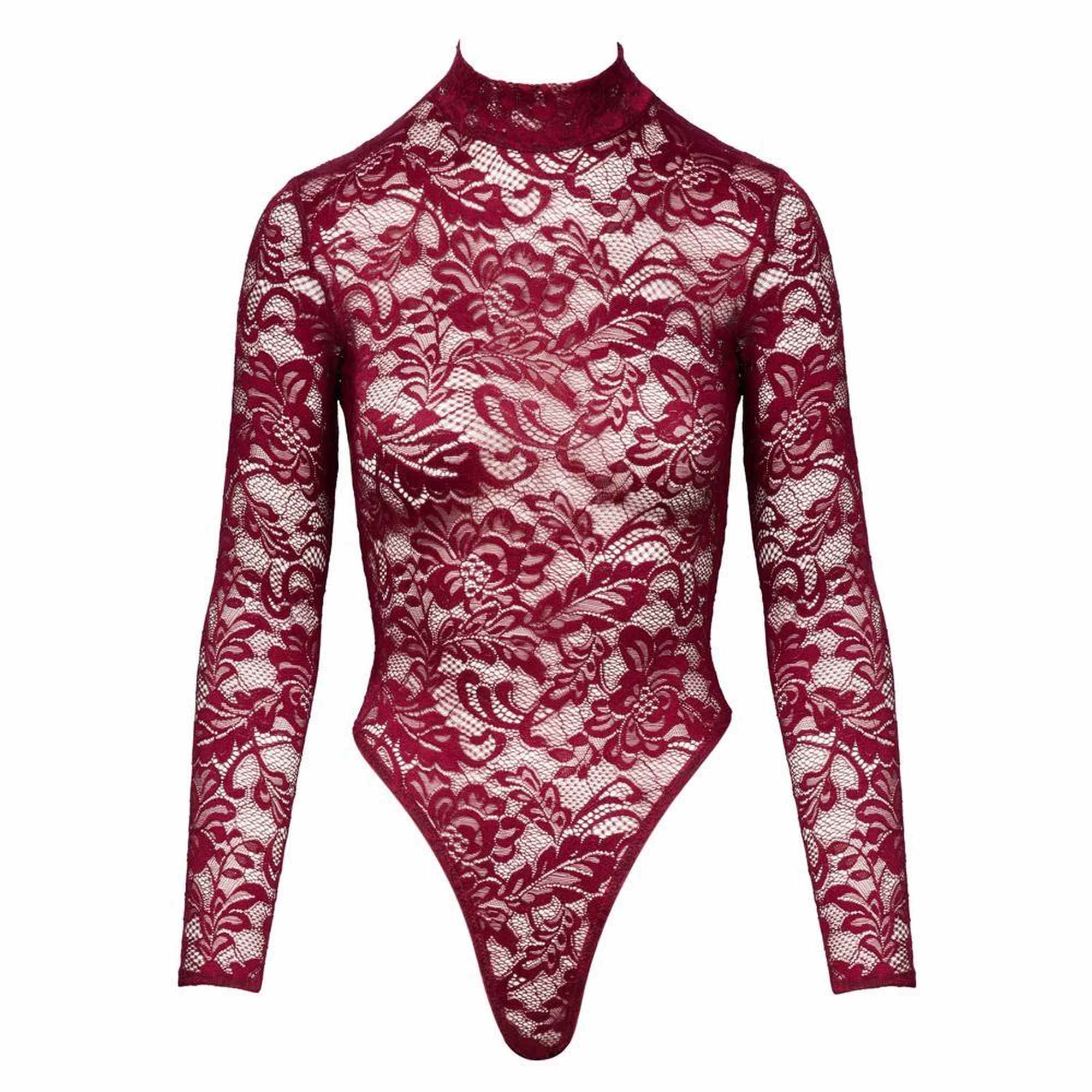 Body en dentelle rouge S
