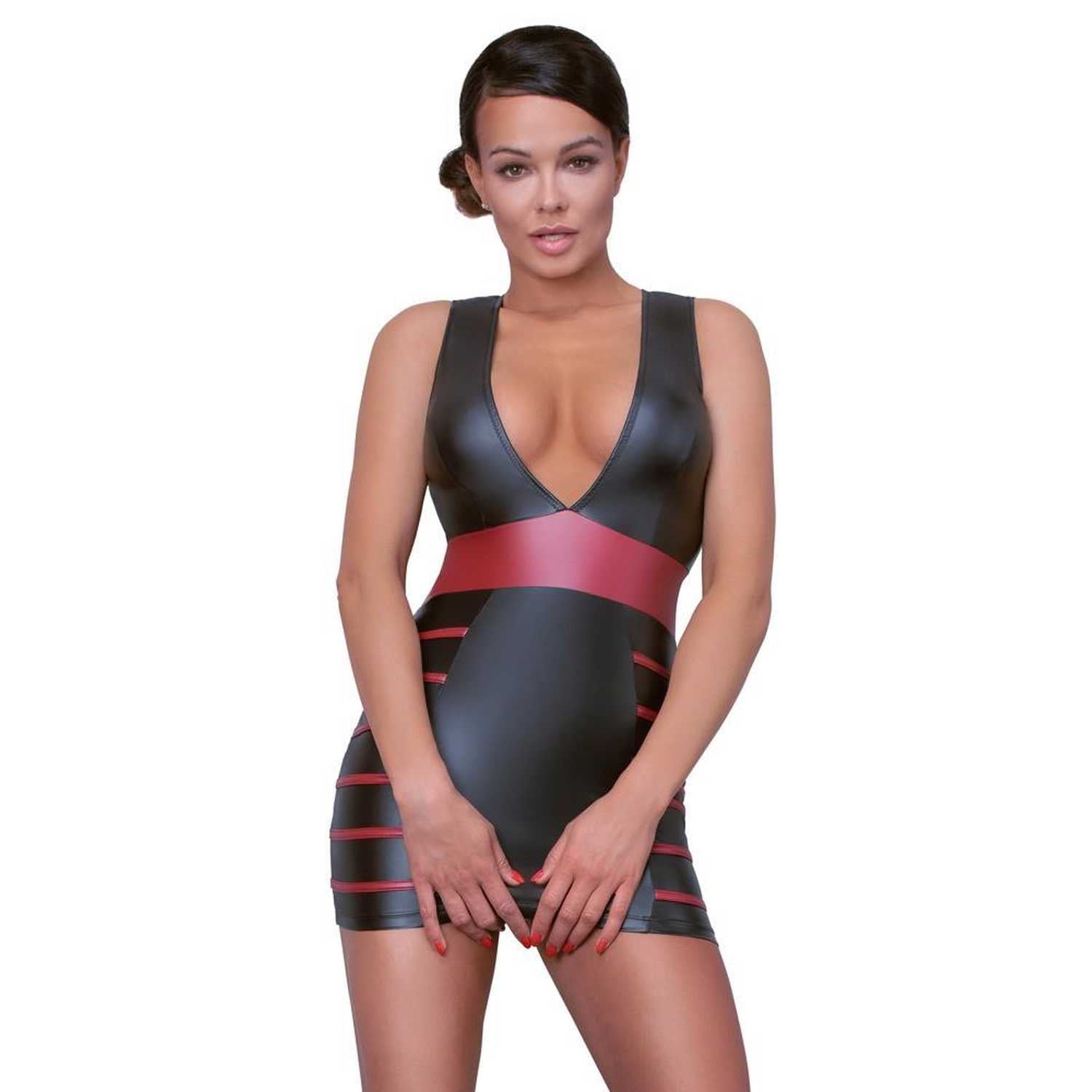 Robe noire/rouge S