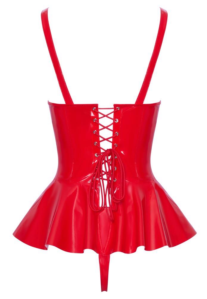 Dessus en vinyle rouge S