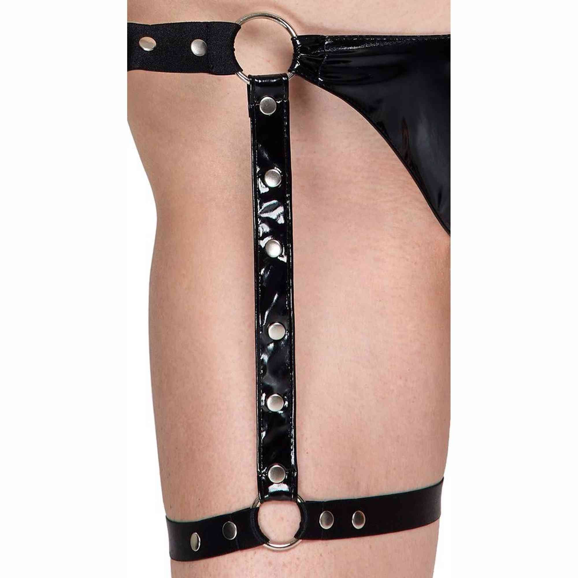 Haut et string en vinyle L