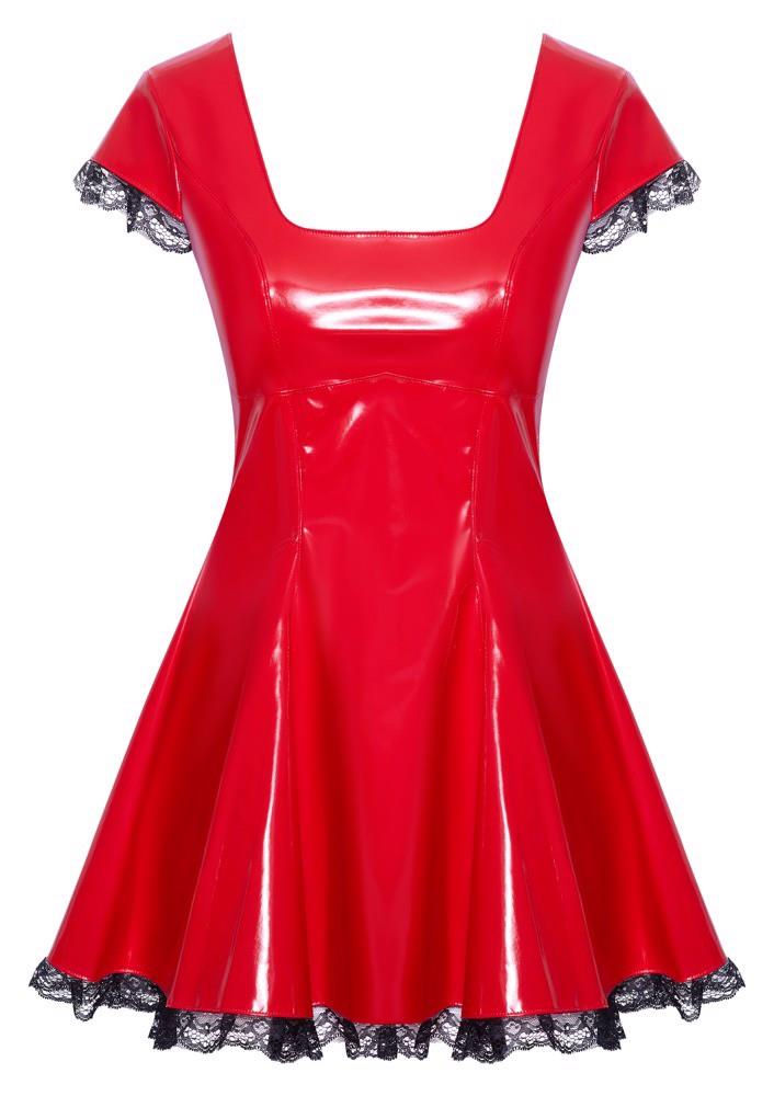 Robe vinyle rouge M