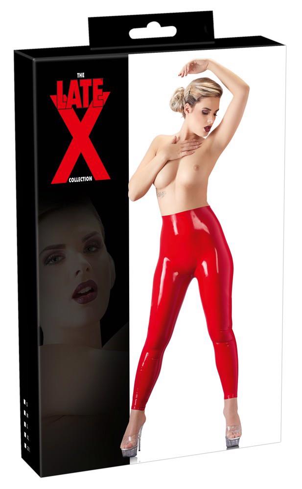 Legging en latex rouge XL