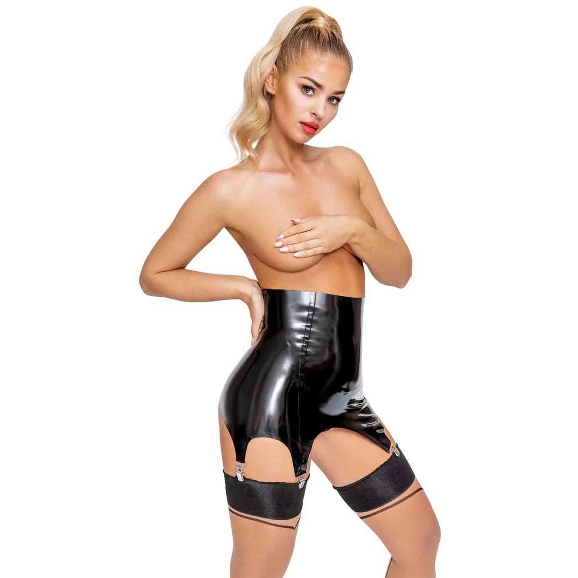 Porte-jarretelles en latex 2XL