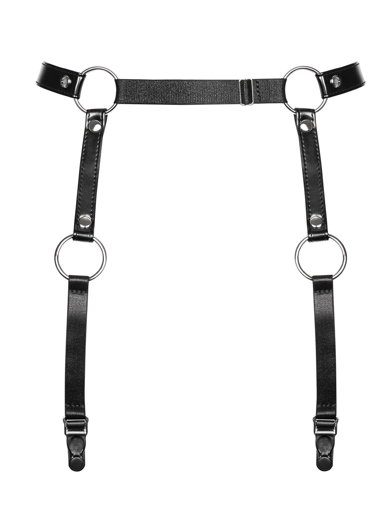 Lingerie-A741 porte-jarretelles noir O/S
