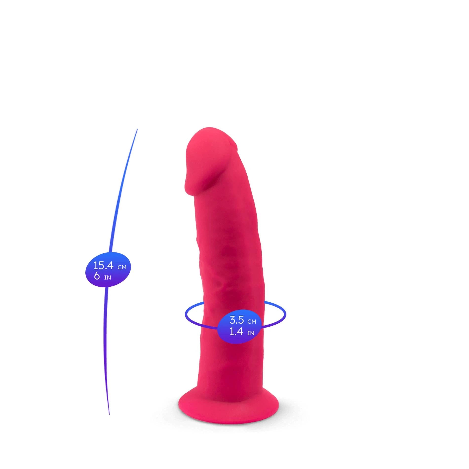 Dildo-SD.Model 2 (6″) PINK BOX
