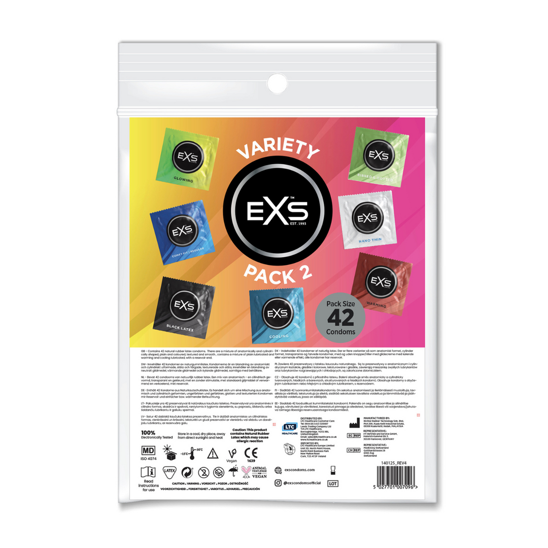 EXS Pack Découverte 2 - Préservatifs - 42 Pièces