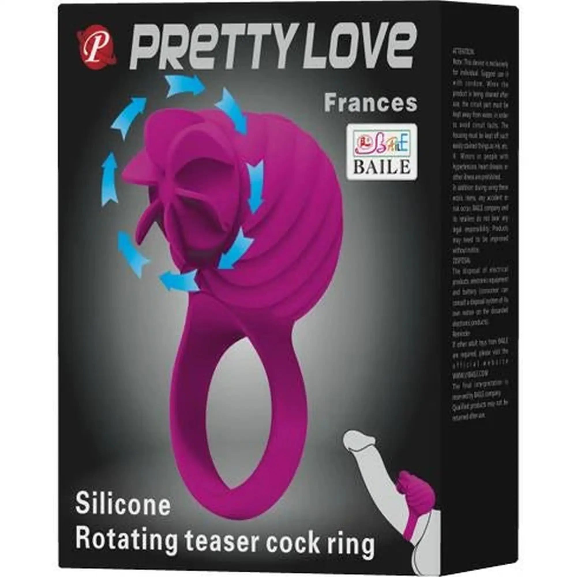 PRETTY LOVE -Frances Rotating teaser cock ring