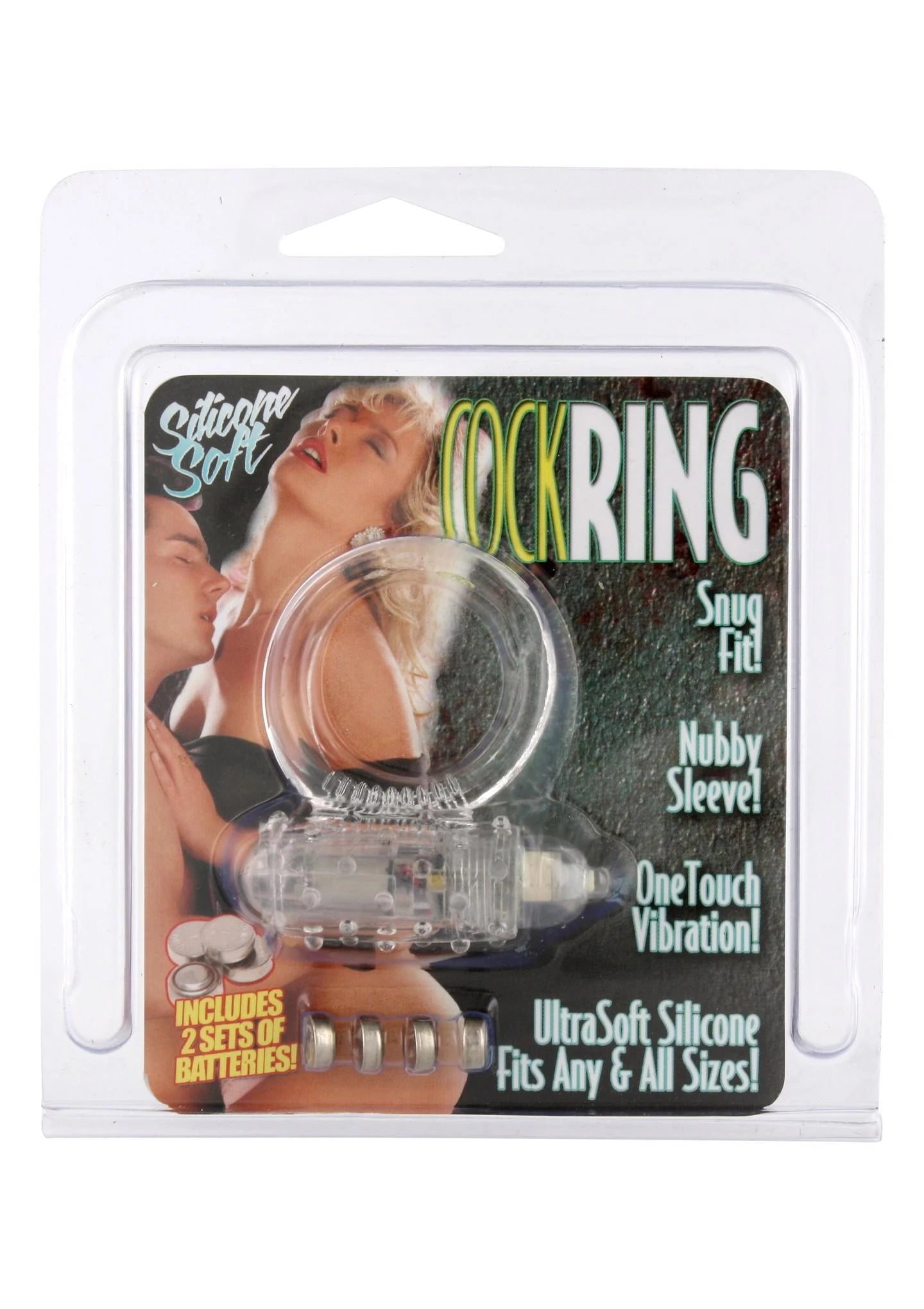 Anneau pénien en silicone transparent