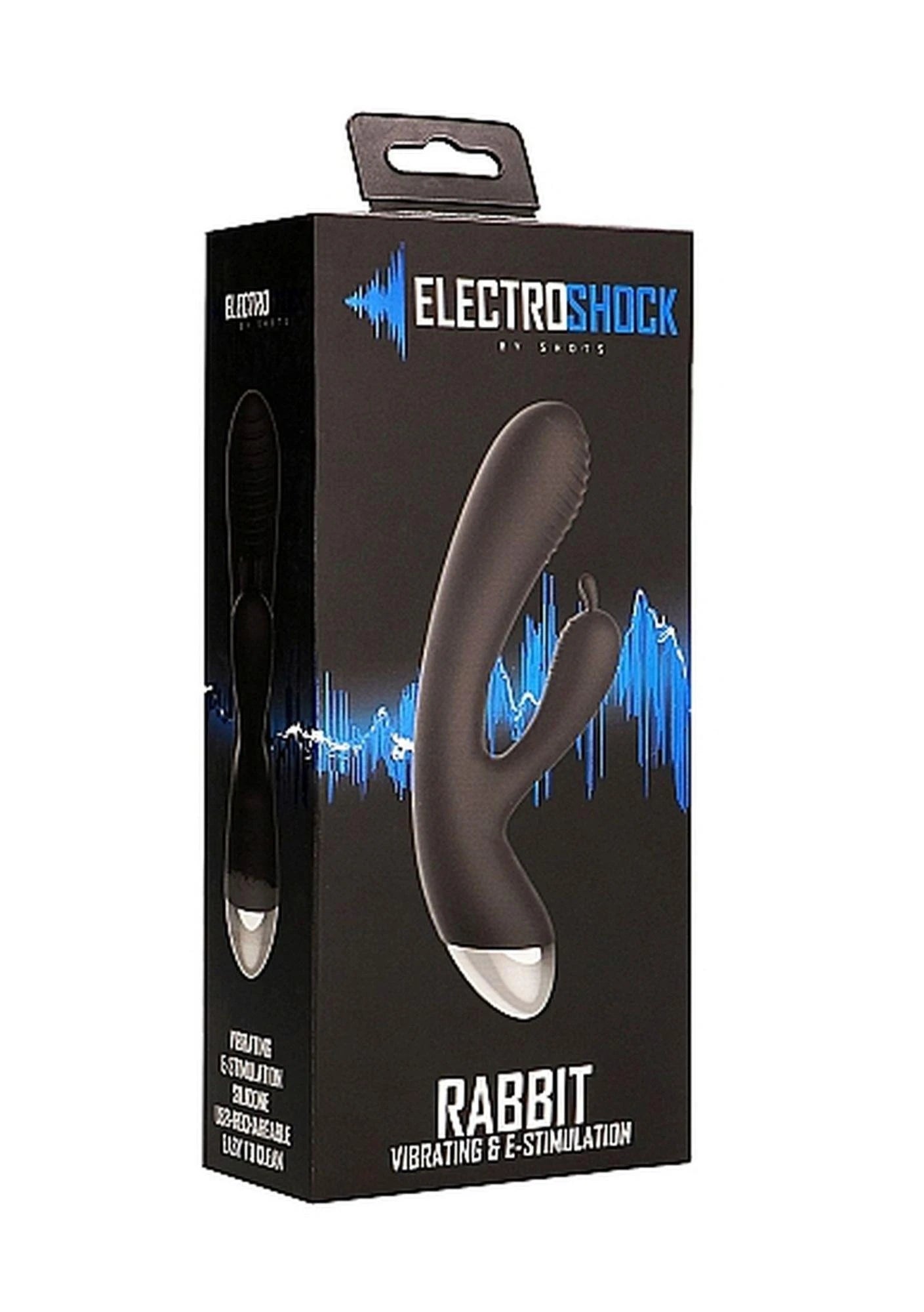 Vibromasseur Lapin Électro-stimulant - Noir
