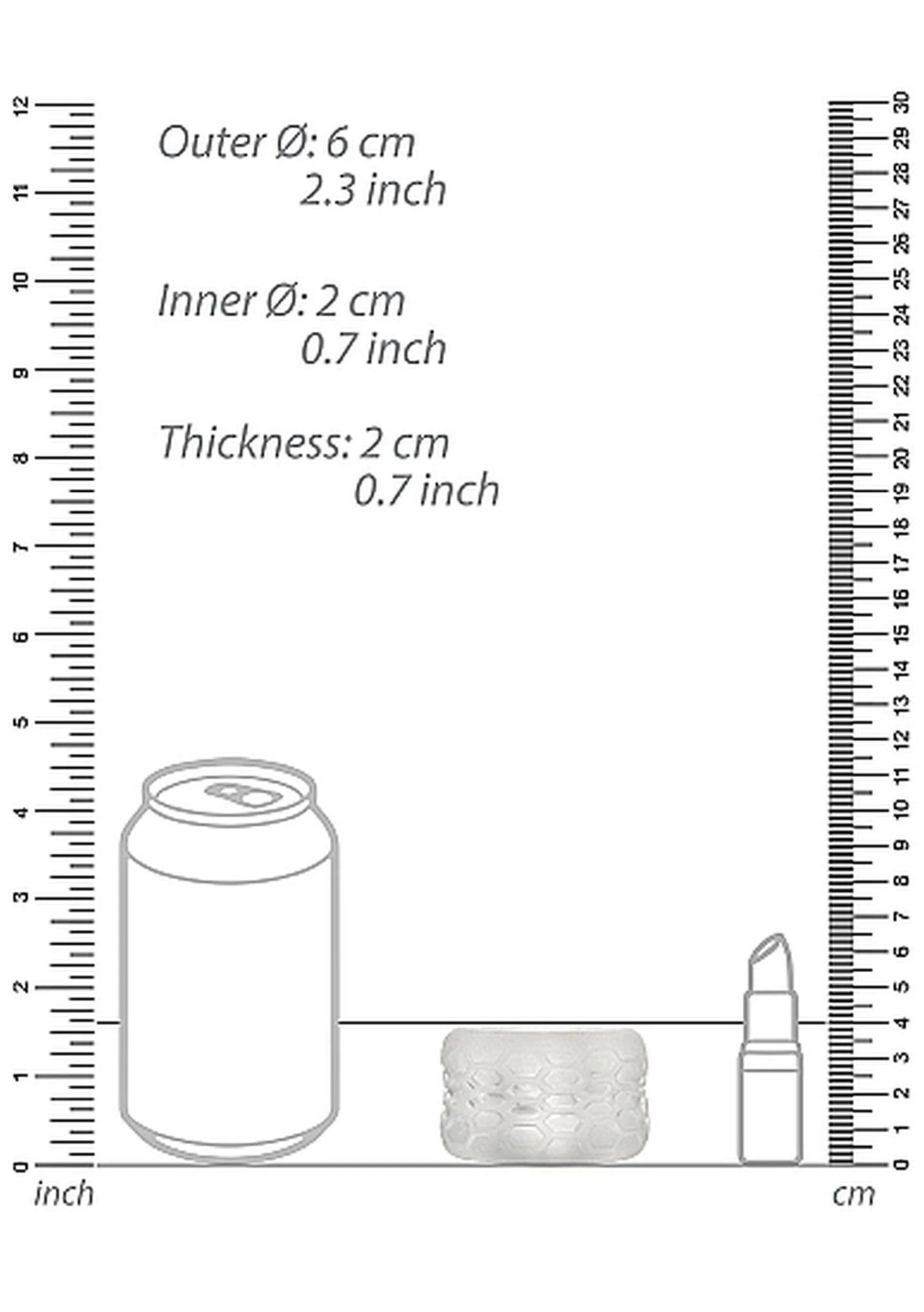 No. 94 - Reversible Masturbator and Bumper - Transparent