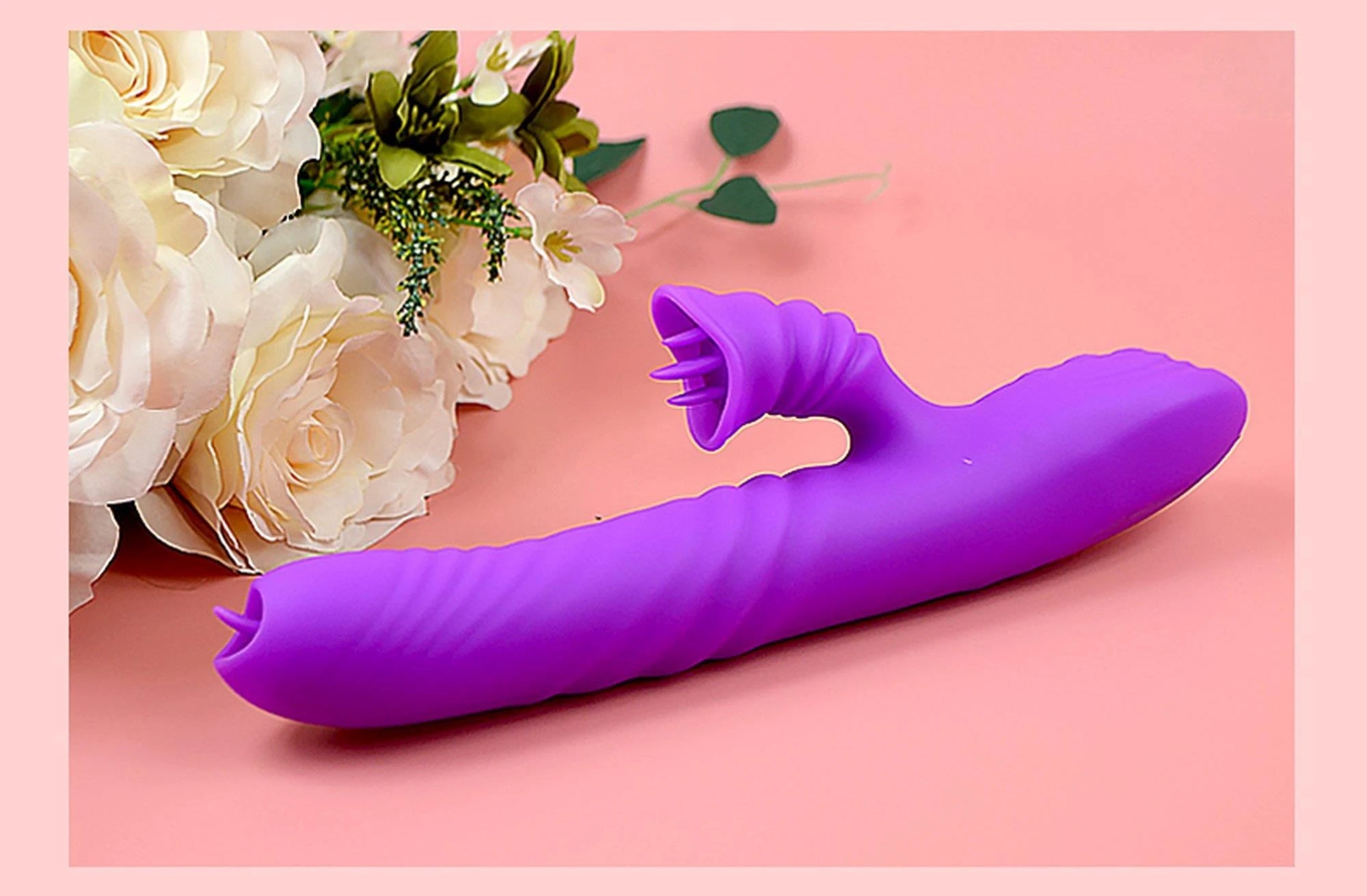 Vibreur Angélia USB 3 fonctions de pénétration / 20 vibrations Violet