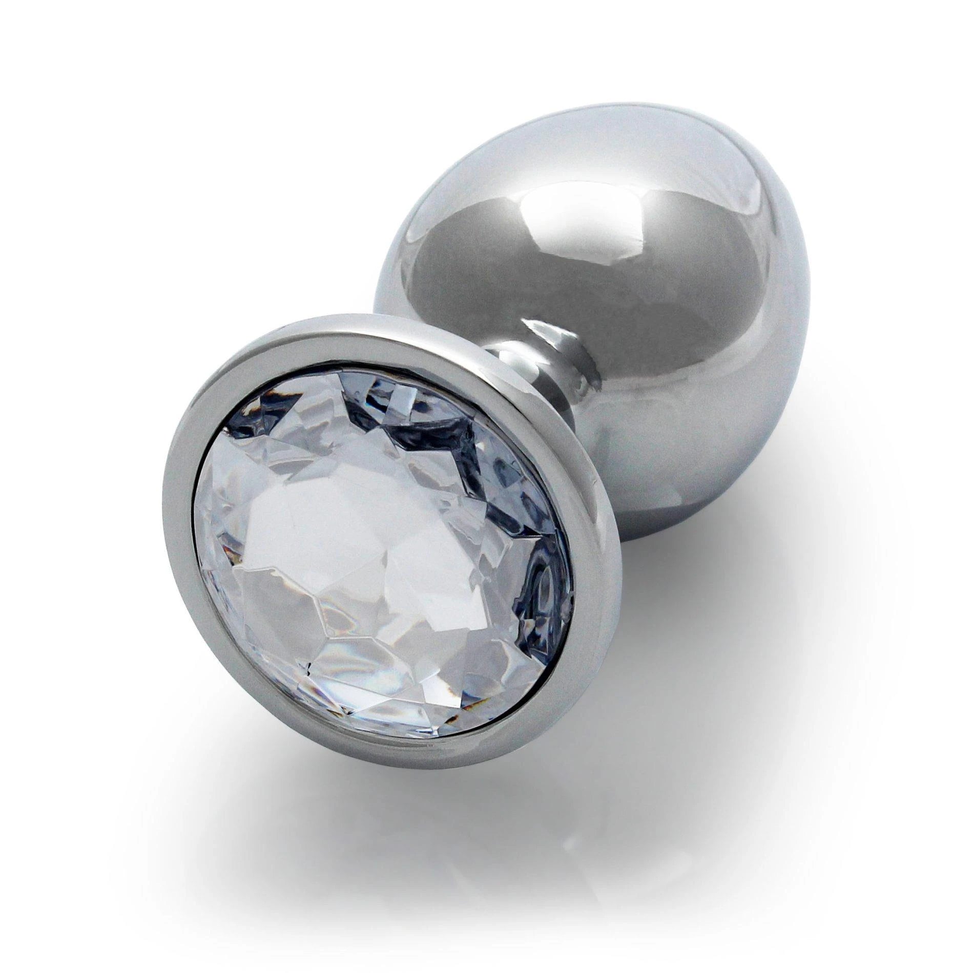 Plug anal avec gemme ronde - Moyen