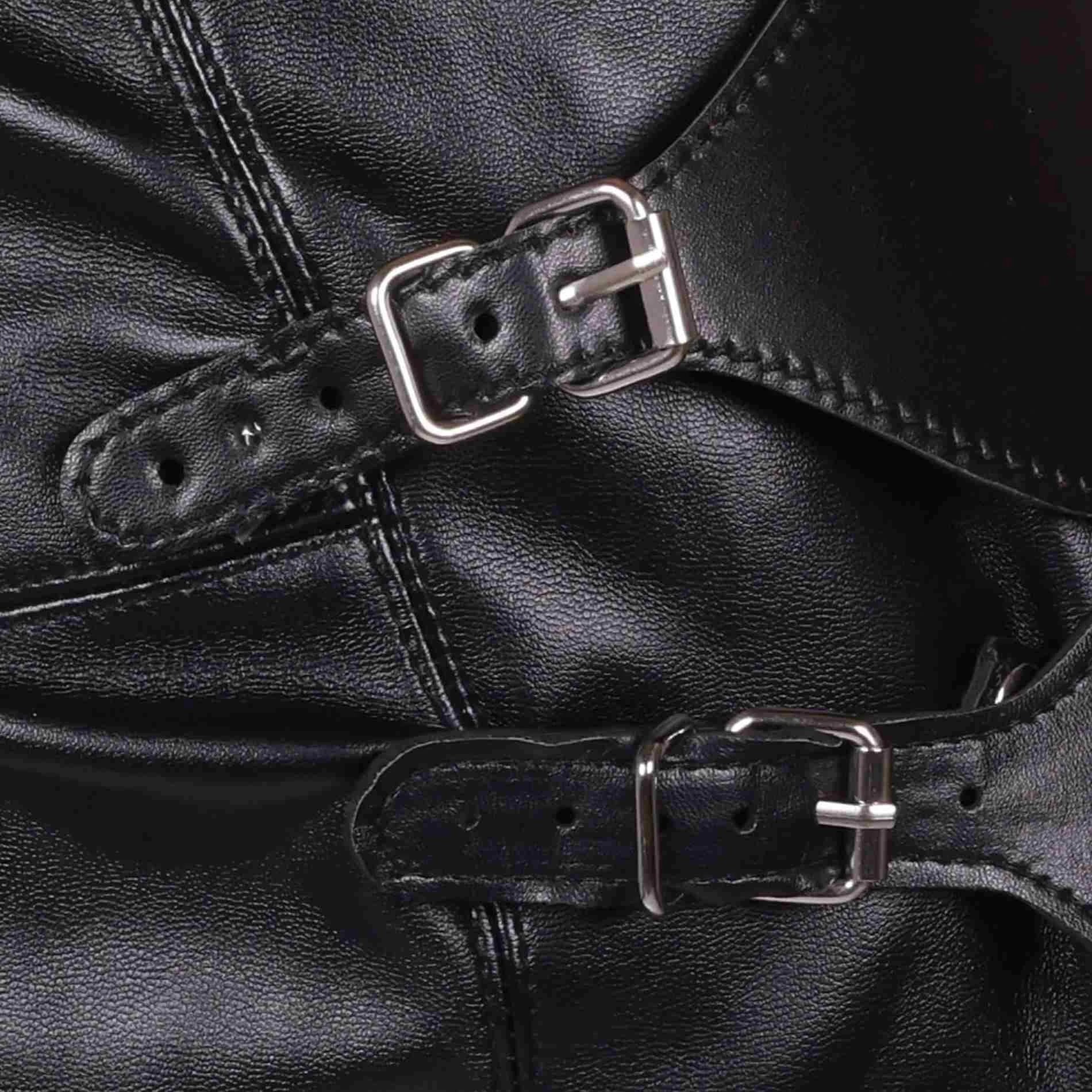 Blindfolded Mask with Breathable Ball Gag - Black