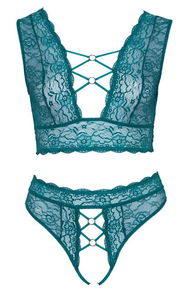 Ensemble soutien-gorge sarcelle 3XL