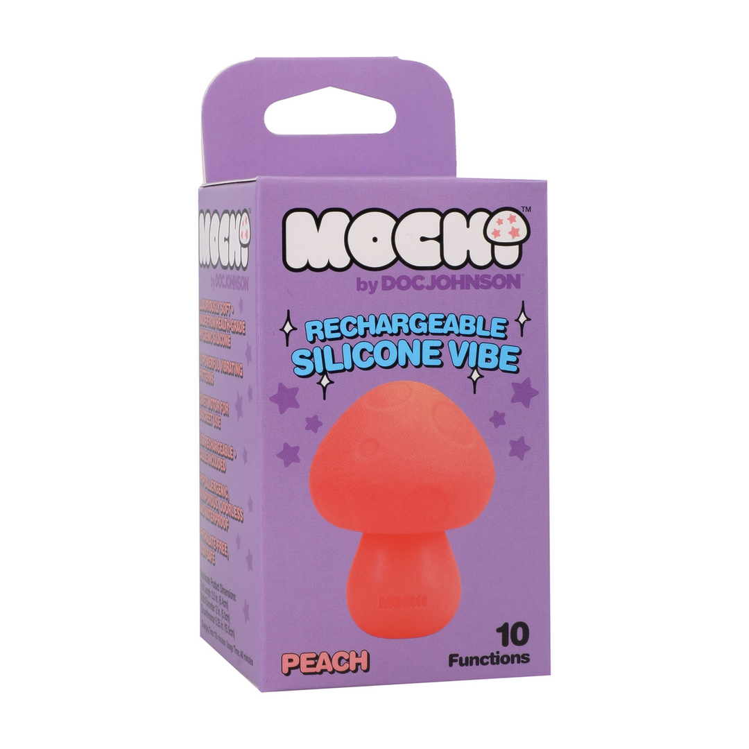 Vibromasseur rechargeable en silicone Mushroom Vibe - Pêche