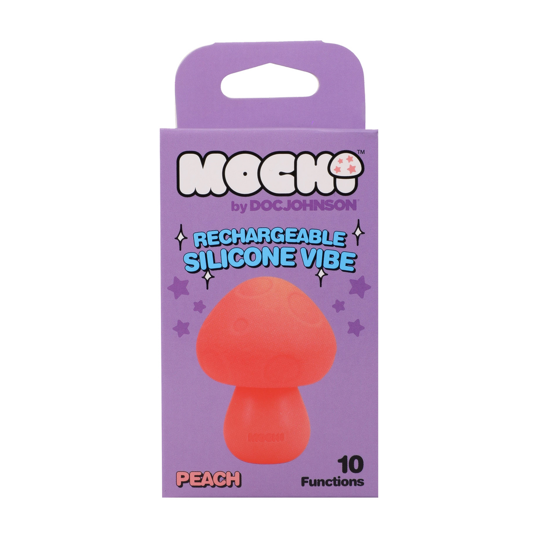 Vibromasseur rechargeable en silicone Mushroom Vibe - Pêche