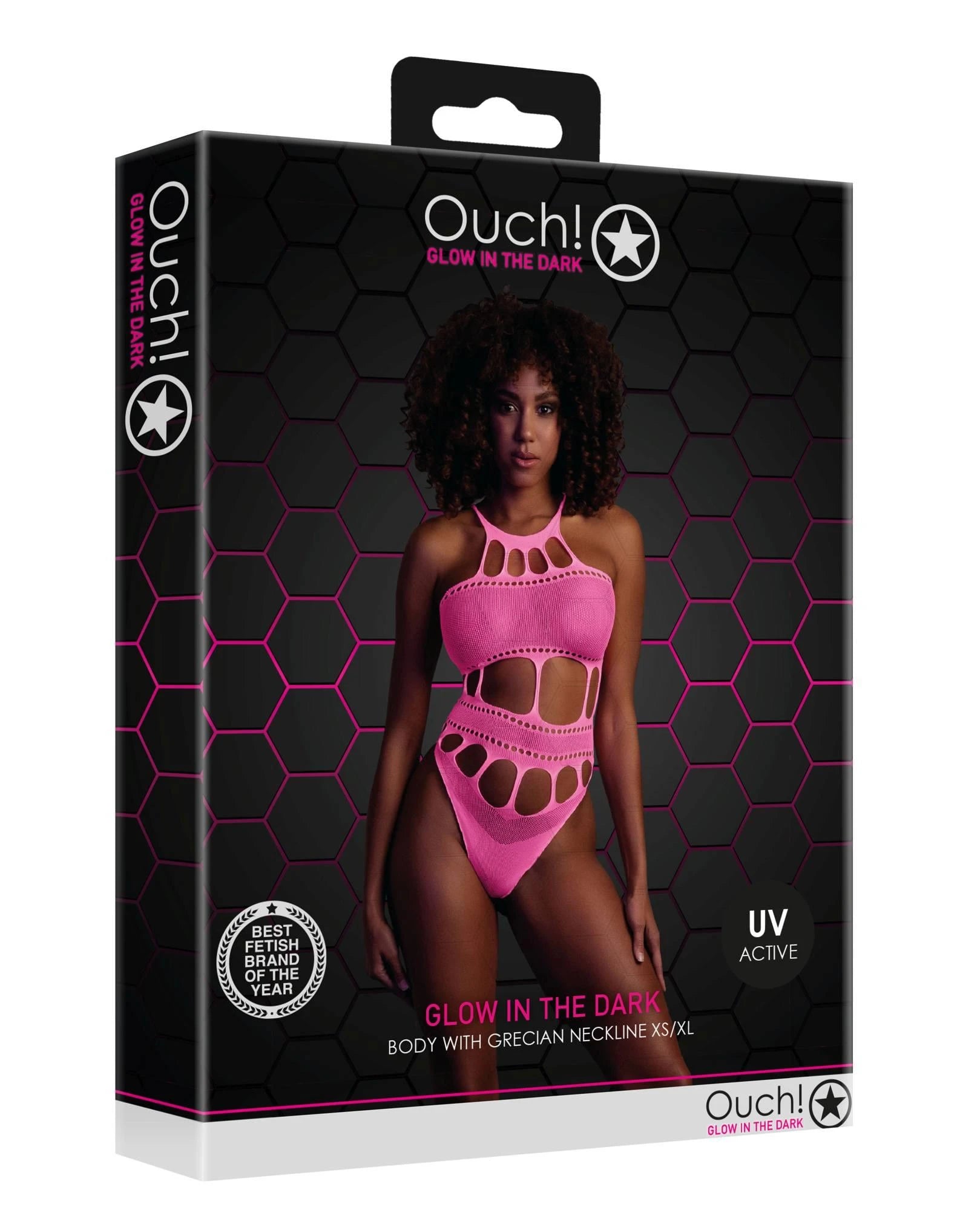 Body col Bardot - Rose fluo - XS/XL