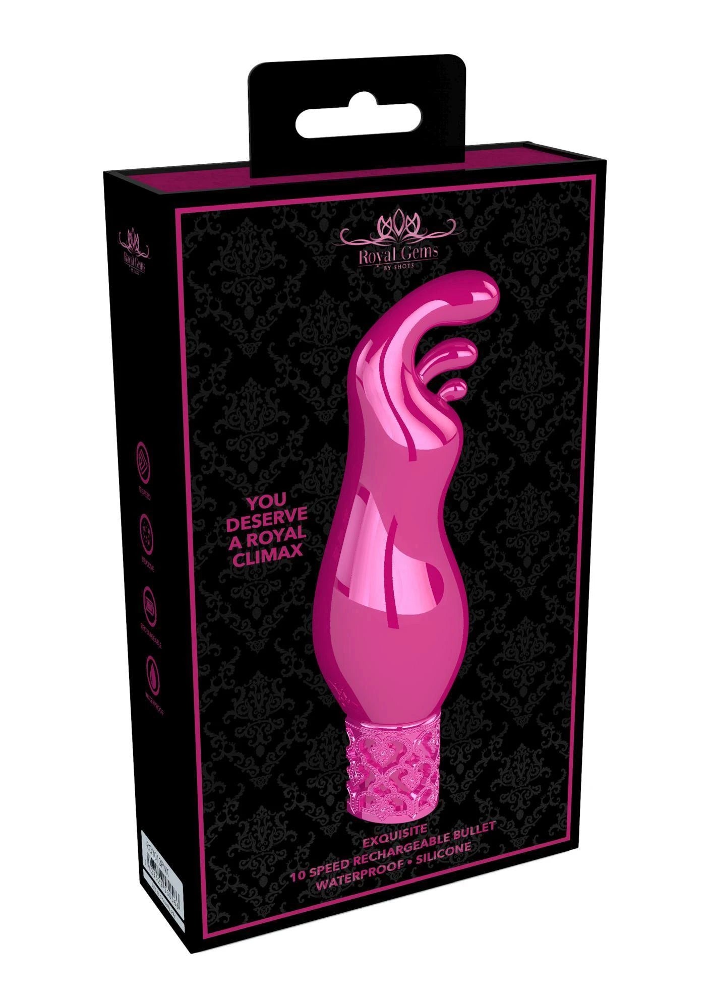 Exquis - Balle vibrante rechargeable en silicone - Rose