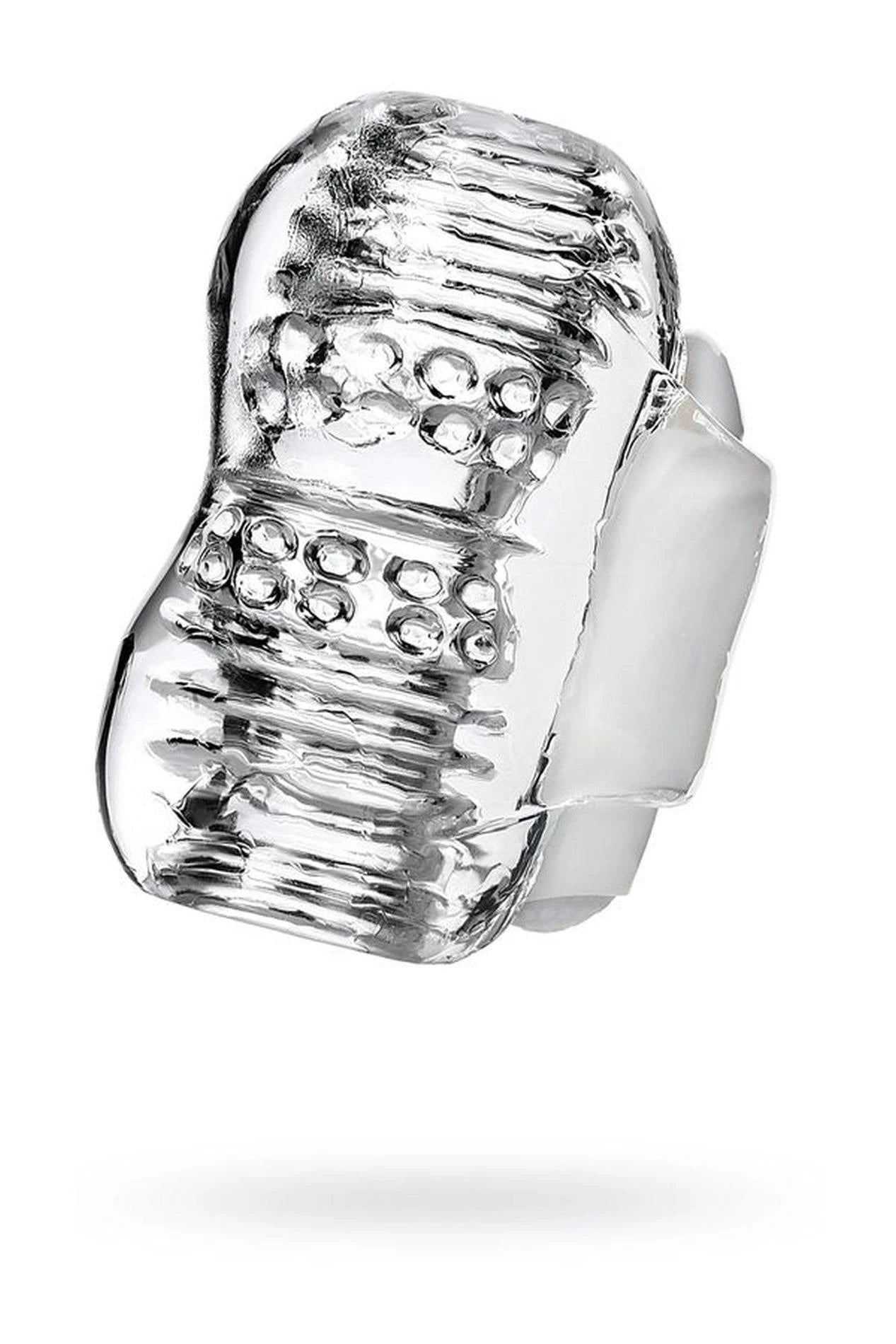 Lingam Khani, Masturbateur Vibrant, TPE, Transparent, 9 cm