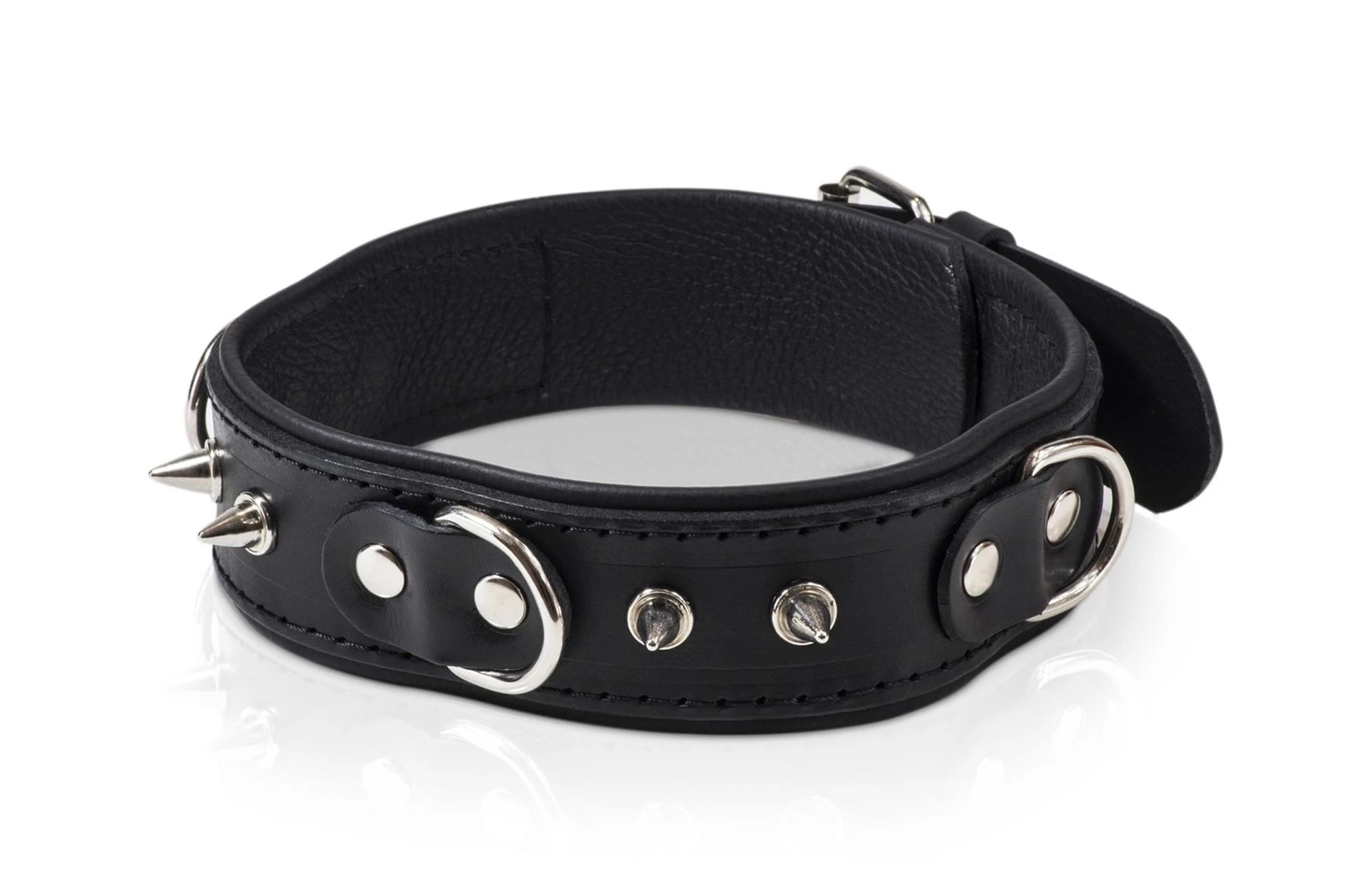 Collier pour homme WHIPS avec anneaux en D et laisse